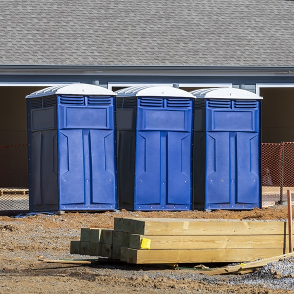 how can i report damages or issues with the porta potties during my rental period in Yale Illinois